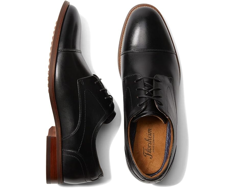 

Оксфорды Florsheim Rucci Cap Toe, цвет Black Smooth