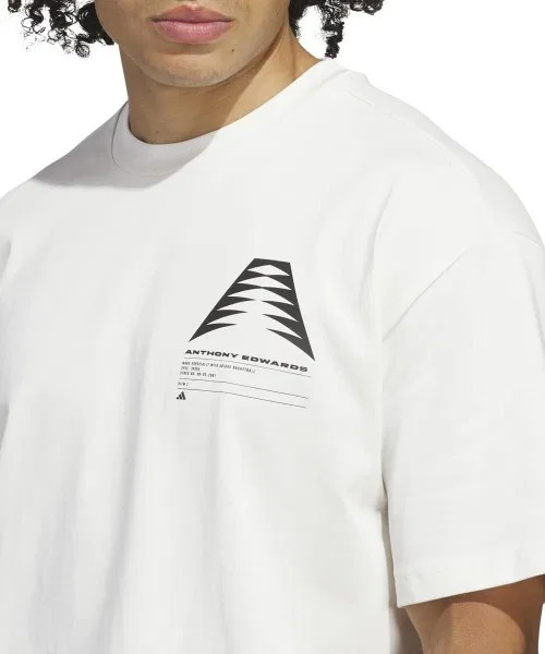 Мужская футболка adidas ANTHONY EDWARDS GFX SCHEMATIC TEE — фото 3