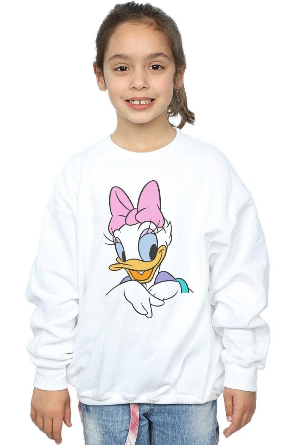 

Толстовка с большим портретом Daisy Duck Disney, белый