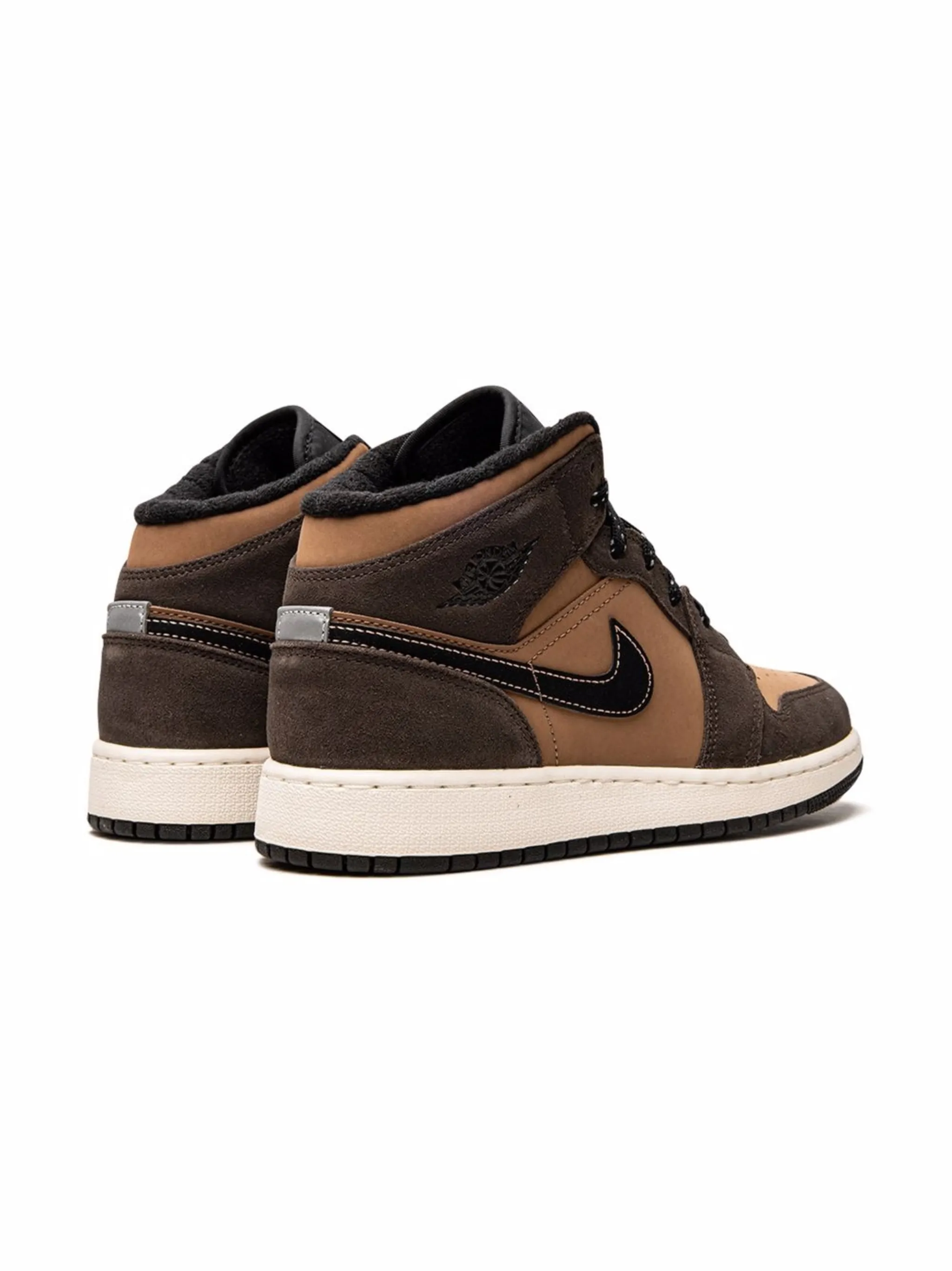 Кроссовки Air Jordan 1 Mid SE Jordan Kids, коричневый — фото 3