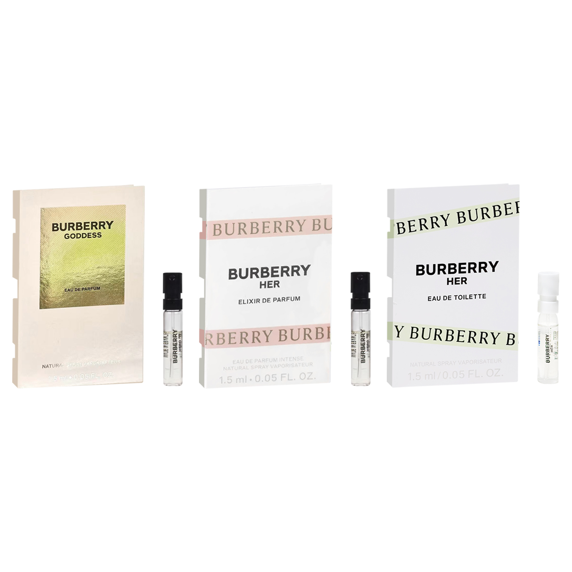 Женская парфюмерная вода Burberry Goddess, 5 мл + мужская туалетная вода Burberry Hero, 1,5 мл — фото 2
