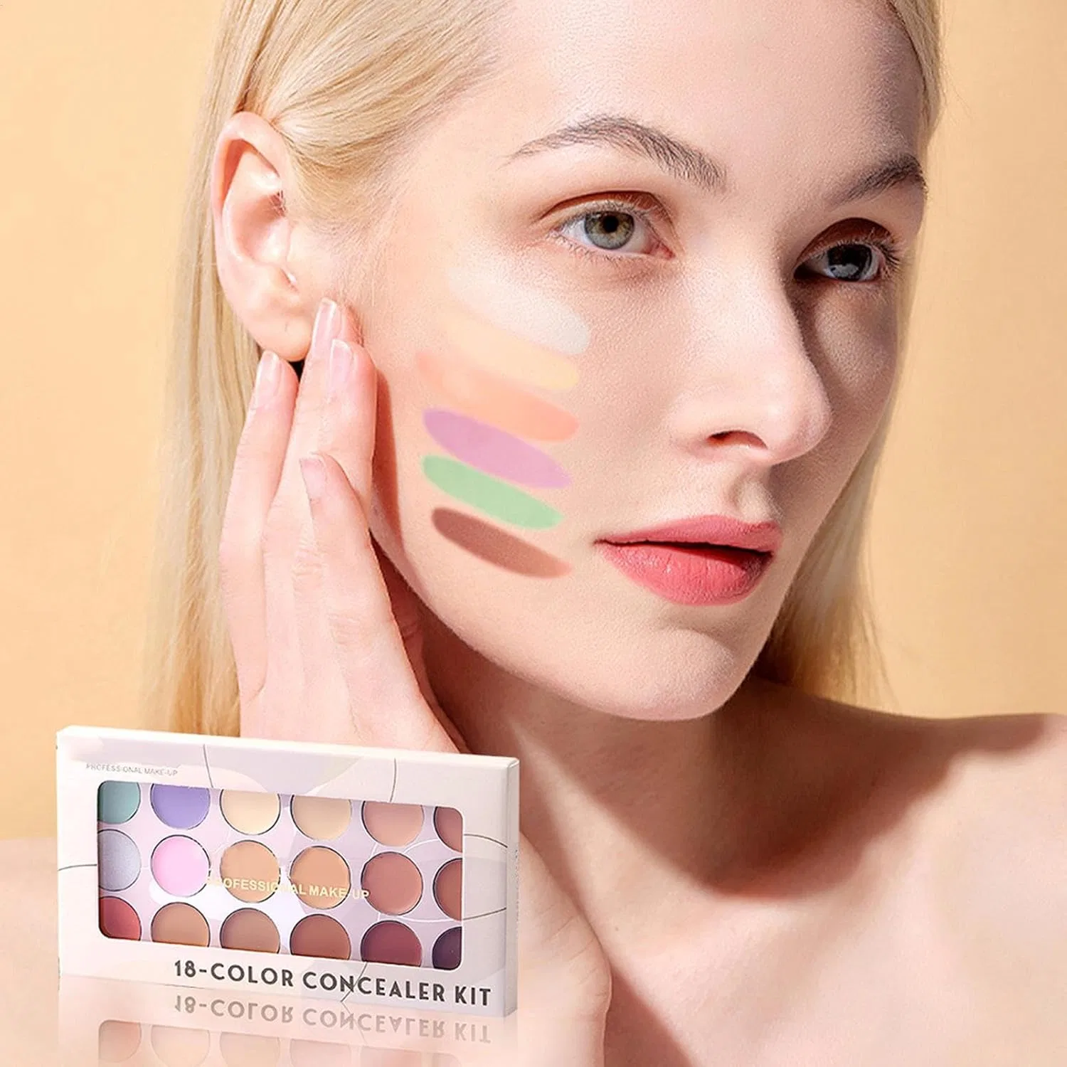 Консилер Color Correction Palette, 18 цветов, без бренда — фото 2
