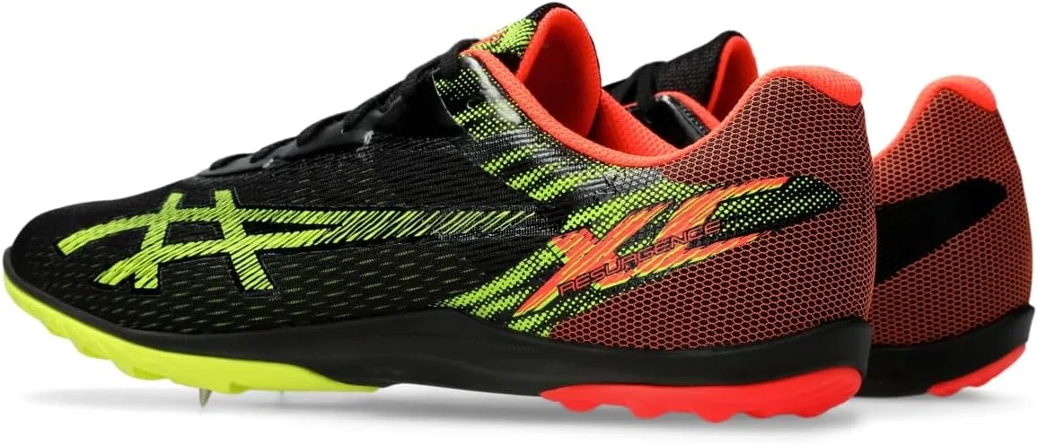 Кроссовки ASICS Resurgence для легкой атлетики унисекс, Black Safety Yellow — фото 3
