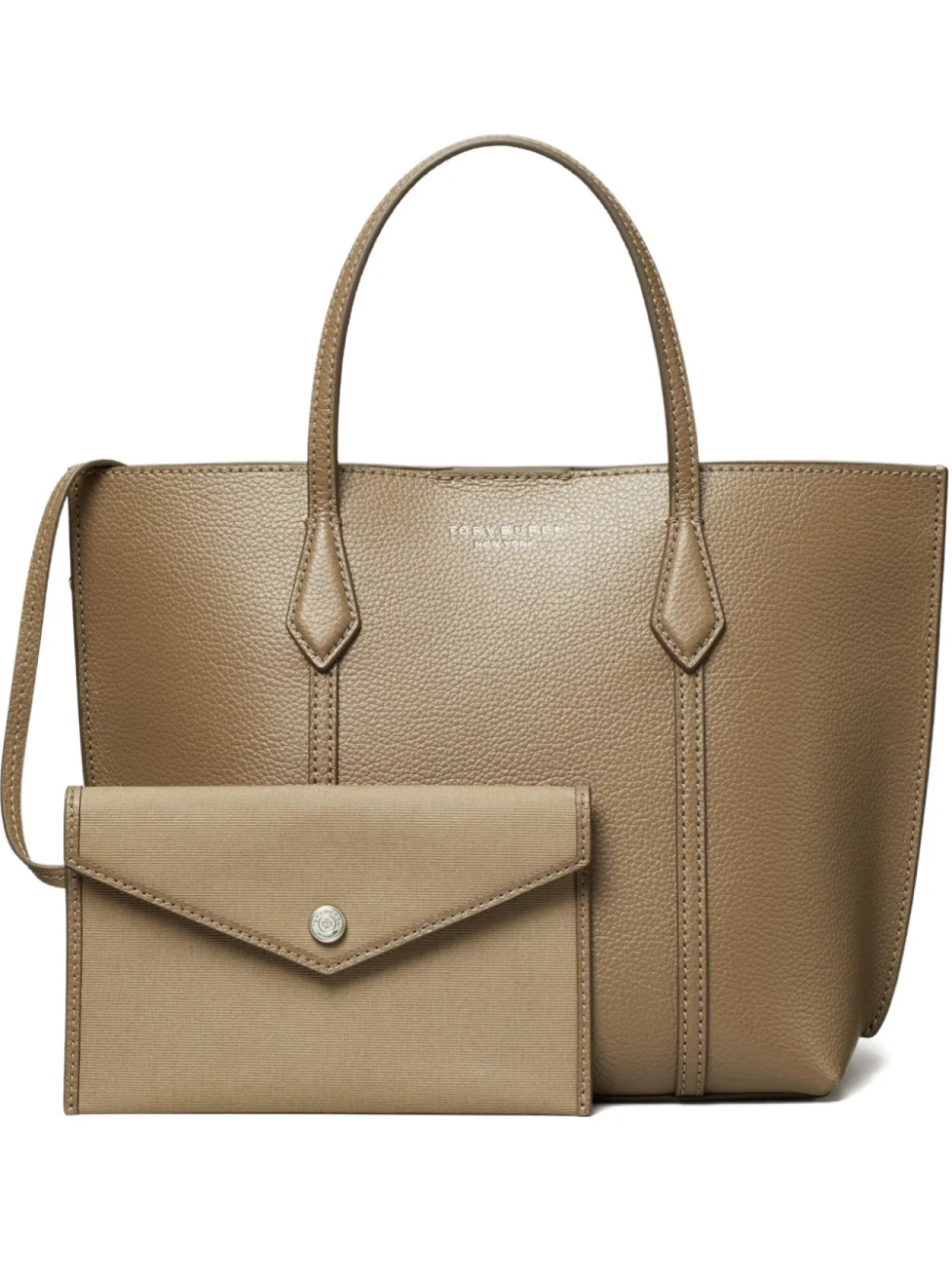 

Сумка-тоут из текстурированной кожи Tory Burch, коричневый
