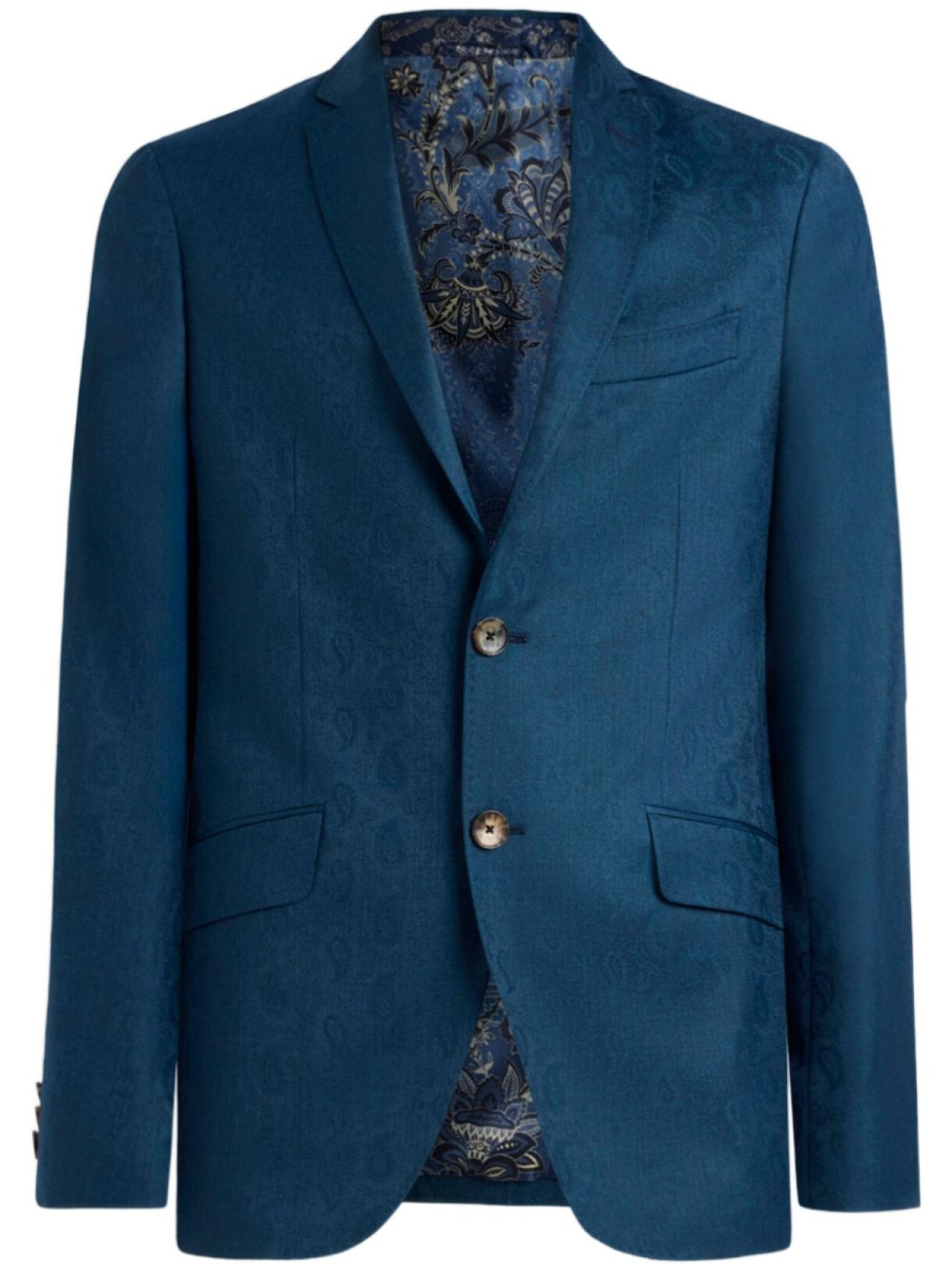 

Блейзер с принтом пейсли ETRO, синий