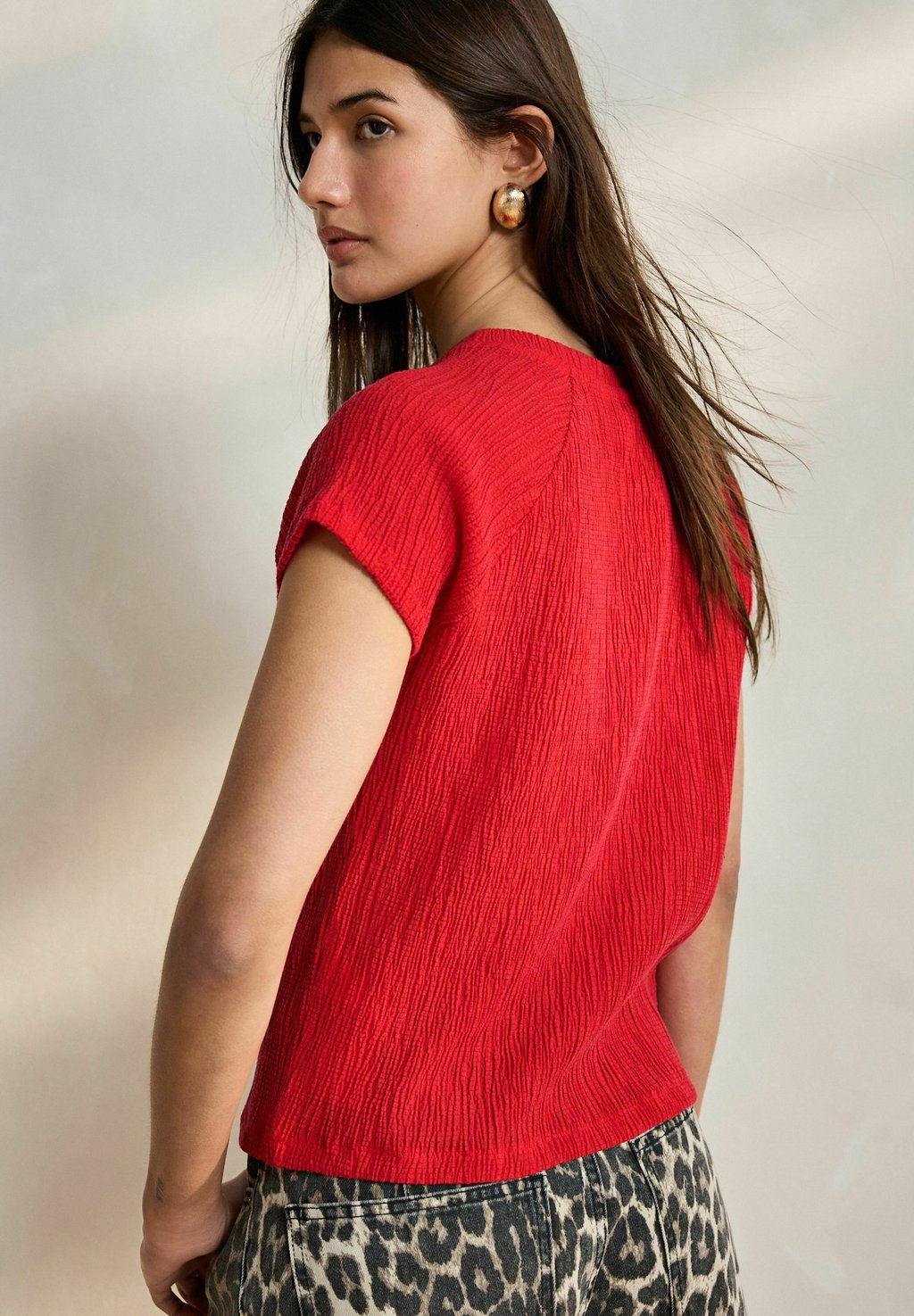 Базовая футболка RAGLAN SHORT SLEEVE TEXTURED Next, красный — фото 2