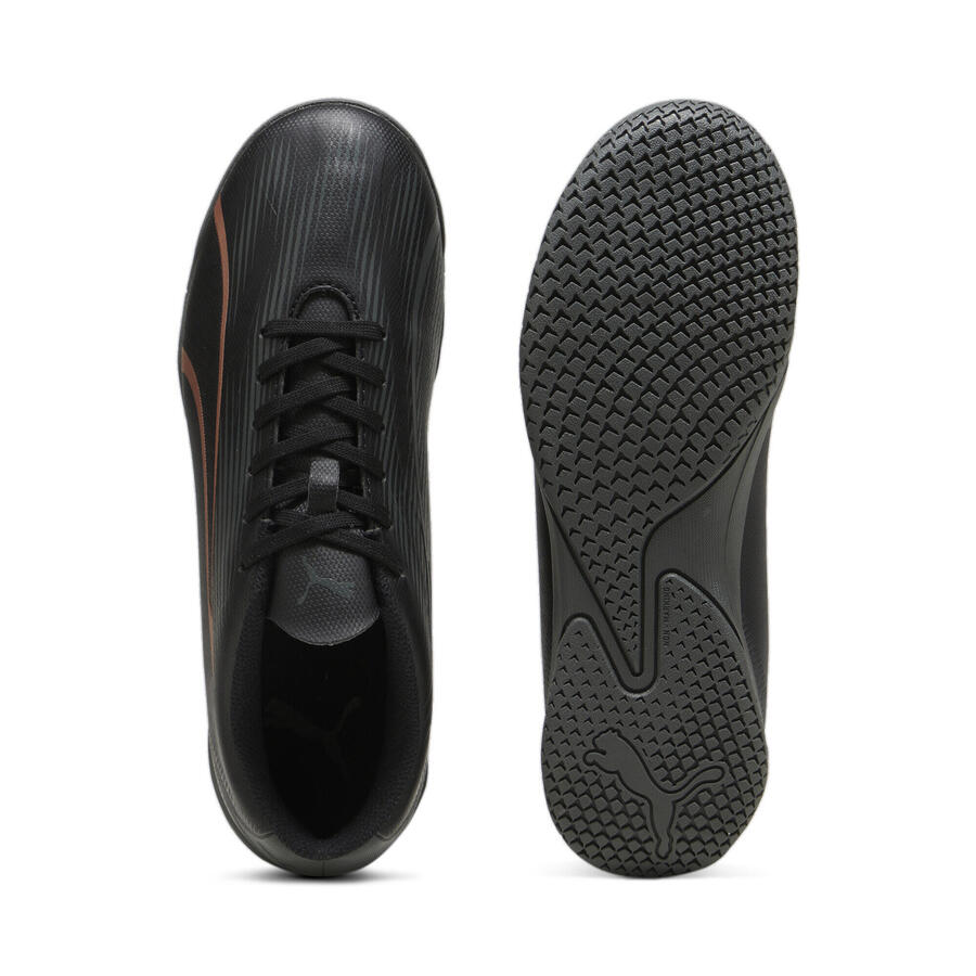 Футбольные бутсы ULTRA PLAY IT для молодежи PUMA Black Copper Rose Metallic — фото 4