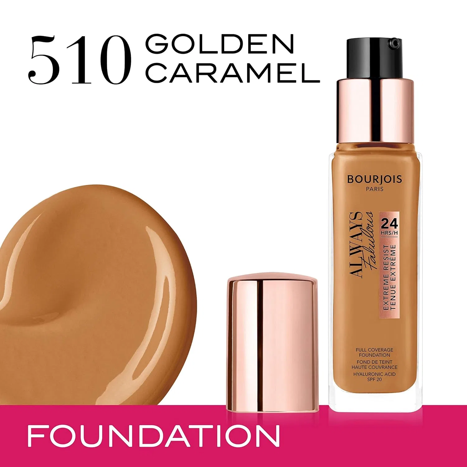 Тональный крем «Always Fabulous 510 Golden Caramel» от Bourjois Bourjois, 510 Golden Caramel — фото 2
