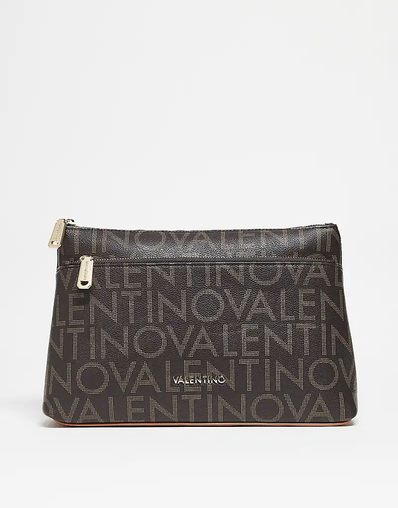 

Сумка-клатч Valentino Reginare Monogram коричневого цвета