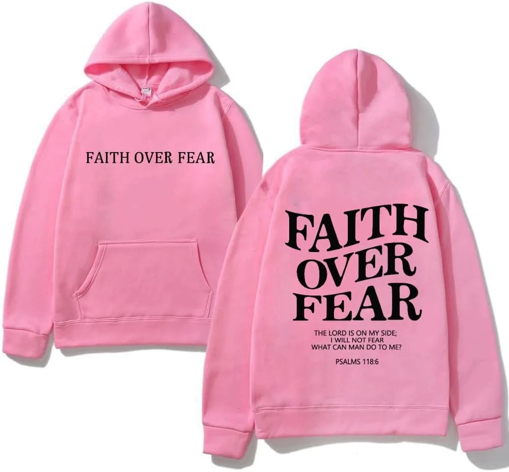 

Толстовка с капюшоном Faith Over Fear Unisex