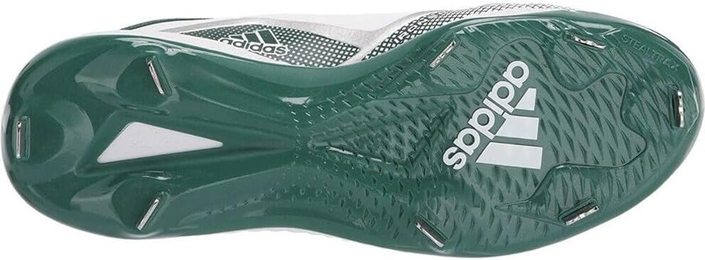 Мужские бейсбольные кроссовки Adidas FV9348, белый/зеленый — фото 4