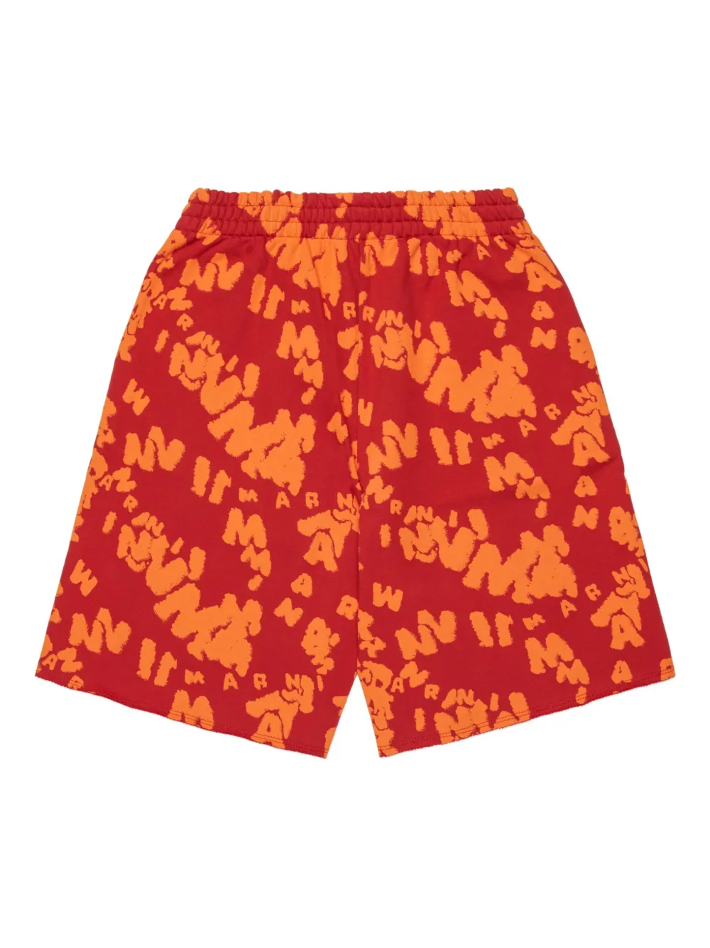 Шорты с эластичным поясом Marni Kids, красный — фото 2