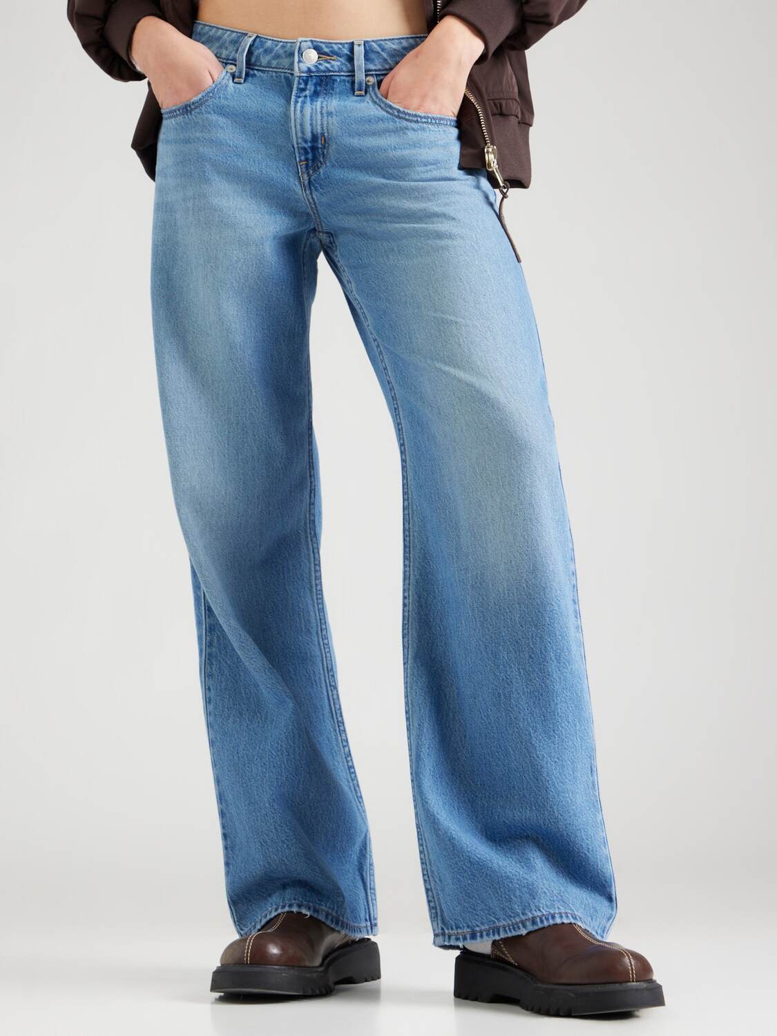 LEVI'S  Широкие джинсы 'Low Loose Jeans' в синем дениме — фото 3