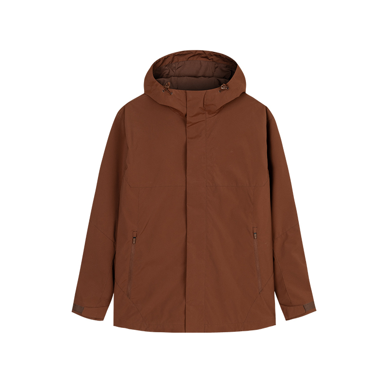 

ANTA SUPERSTORE Ветровка мужская непромокаемая дымчато-красная коричневая, Smoke Red Brown
