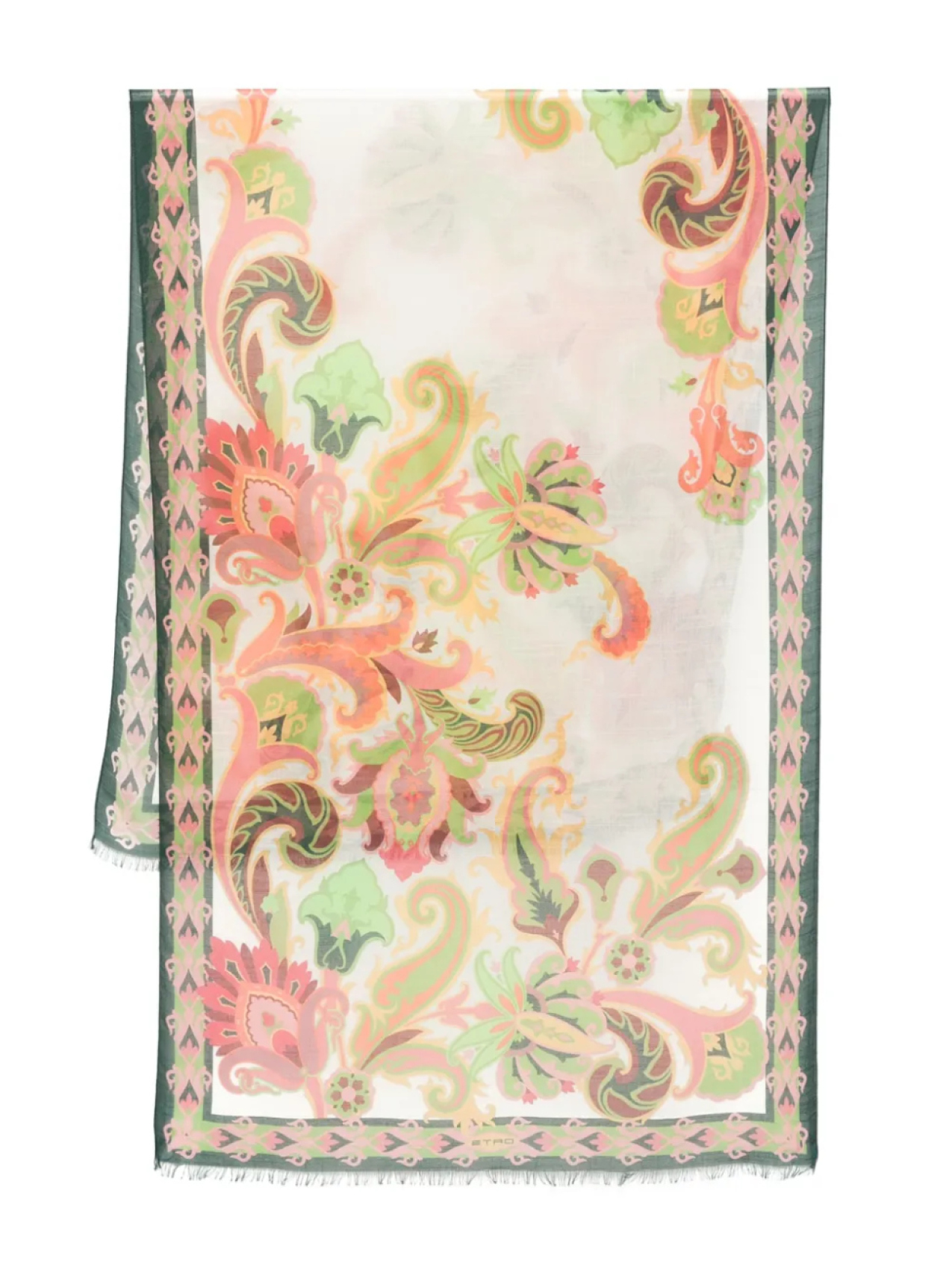 

ETRO шарф Boheme, зеленый