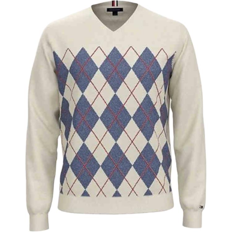 Tommy Hilfiger Трикотажный свитер мужской бежевый