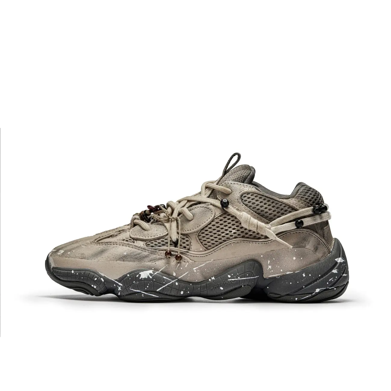 Кроссовки Yeezy 500 Chunky унисекс, низкие, золотисто-серые Adidas Originals, Gold Gray