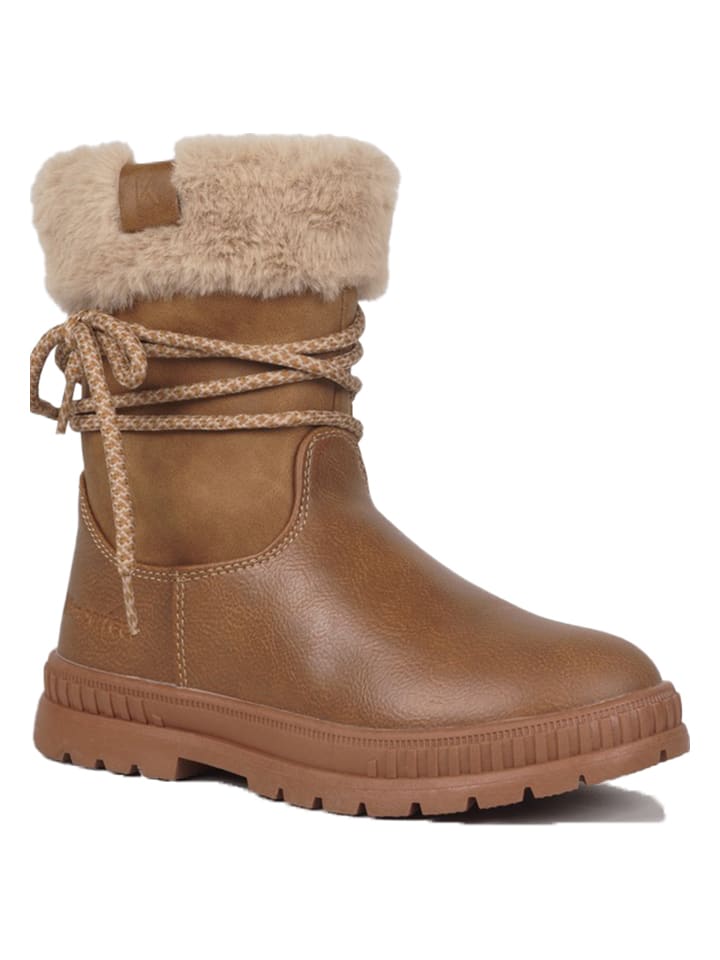 

Зимние ботинки Альба светло-коричневого цвета Kimberfeel