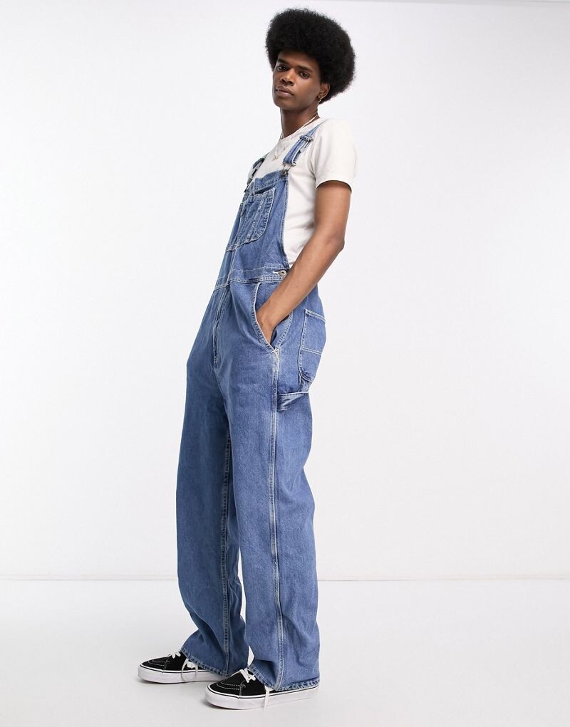 

Dickies – классические синие джинсовые комбинезоны