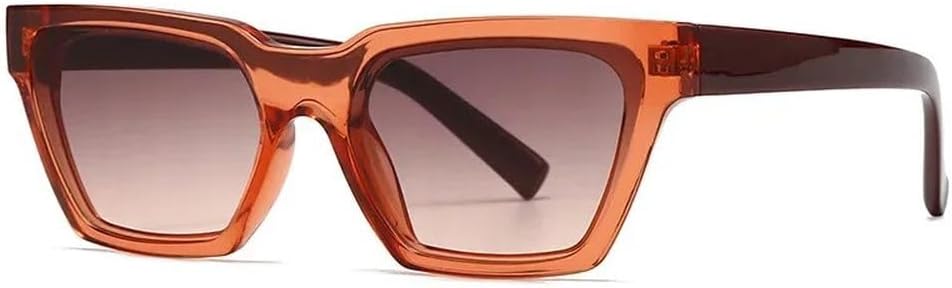 

Солнцезащитные очки «кошачий глаз» для женщин, модные разноцветные оттенки, защита от УФ-излучения UV400, модные солнцезащитные очки с градиентным переходом для мужчин MTZJH, C4 Orange Tea