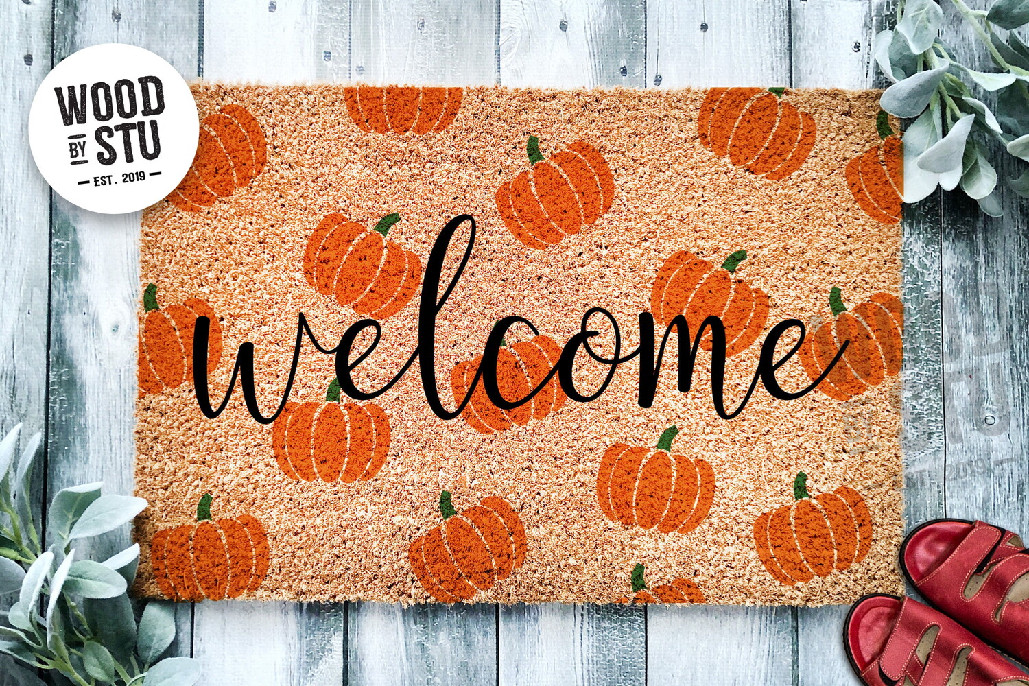 

Коврик с узором тыквы Welcome Pumpkin Pattern