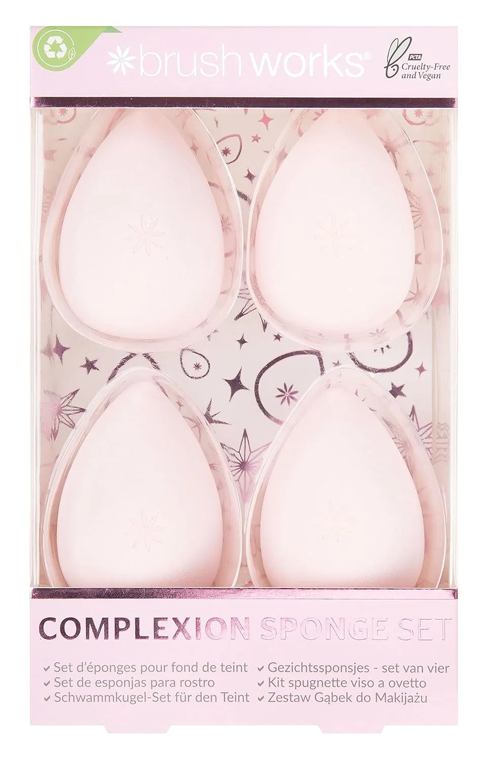 Набор спонжей для макияжа Brushworks Complexion Brushworks