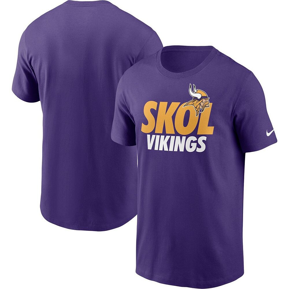 

Мужская фиолетовая футболка Nike Minnesota Vikings Hometown Collection Skol, цвет Mvk Purple
