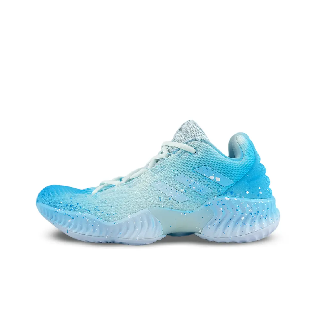 

Adidas Баскетбольные кроссовки Pro Bounce 2018 Ice Blue Wave Shock Absorbers Low Top, мужские, сине-белые