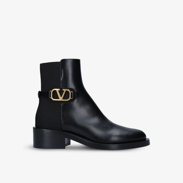 

Кожаные ботинки челси VLOGO Valentino Garavani, черный
