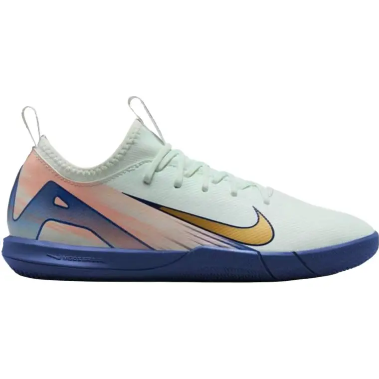 Nike Mercurial Vapor 16 Academy Anti Slip Wear Resistant Низкие Детские Футбольные Бутсы Светло-Зеленый, Светло-Зеленый/Синий/Розовый/Желтый — фото 2