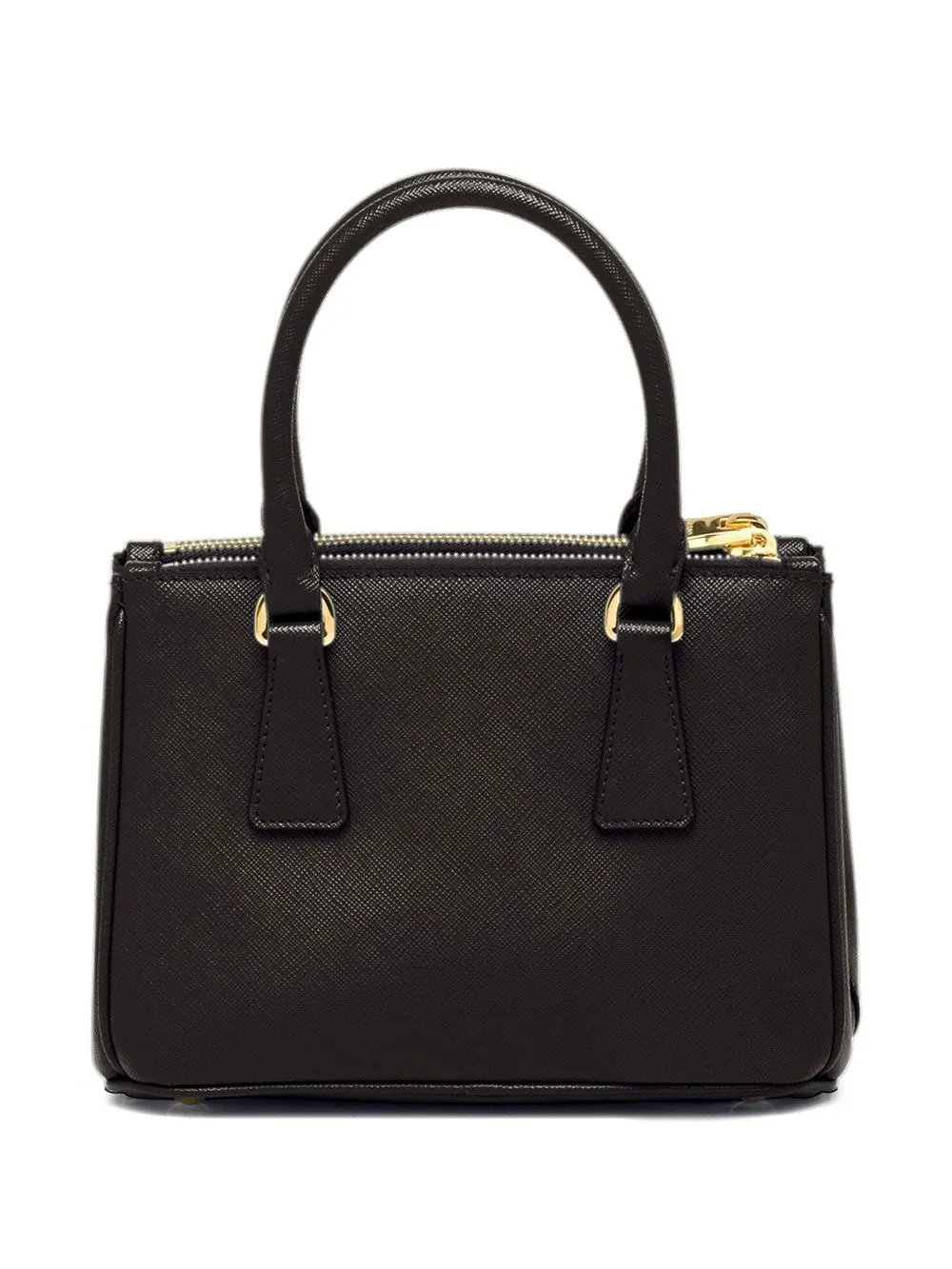 Мини-сумка Galleria из сафьяновой кожи Prada, черный — фото 2