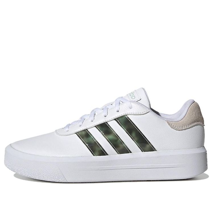 Кеды (WMNS) adidas neo Court Platform 'White Green' HP9434, белый