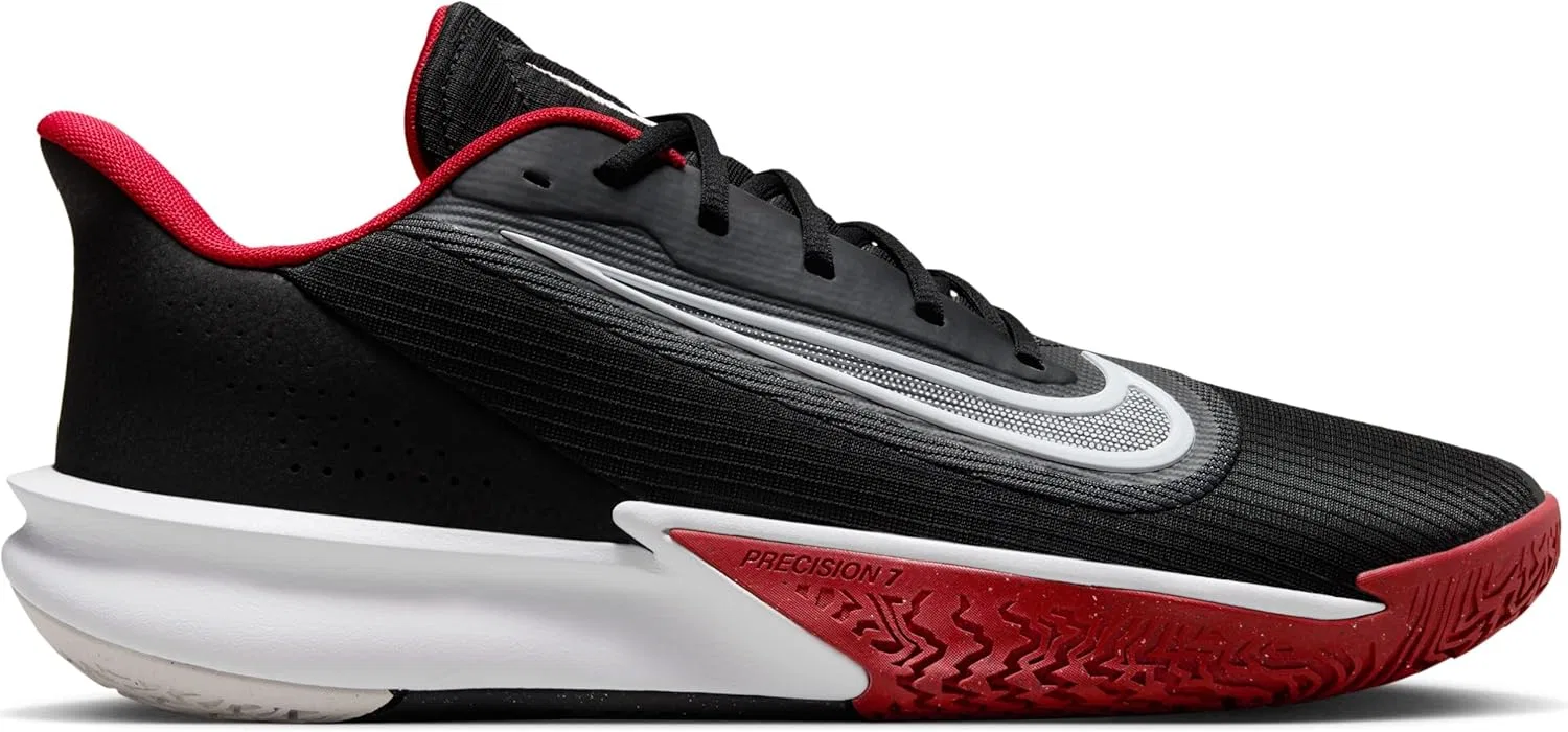 Баскетбольные кроссовки Nike Precision 7 HJ9153, Black White University Red — фото 4