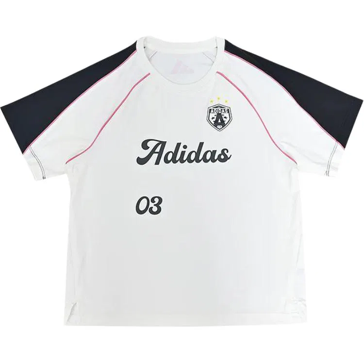 Детская футболка с круглым вырезом Adidas, White/Black