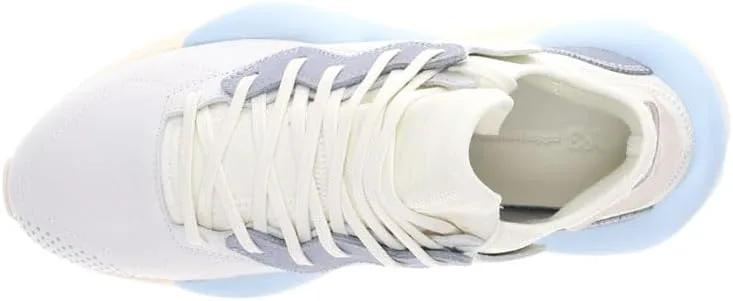 Мужские кроссовки Adidas Y-3 Kaiwa на шнуровке - синие, слоновая кость, синий — фото 4