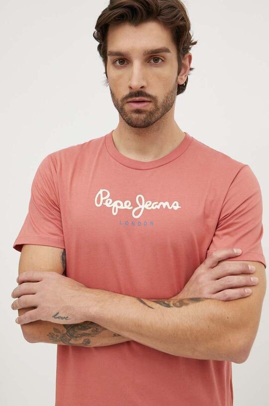 

Футболка Eggo из хлопка Pepe Jeans, красный
