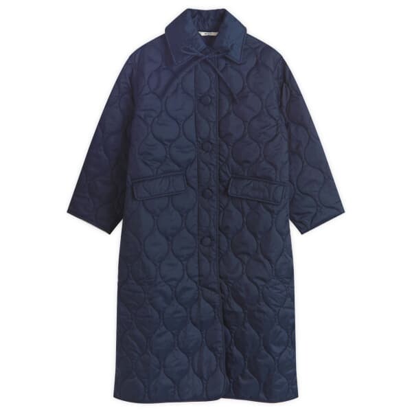 

X alexa chung длинная стеганая куртка Barbour, синий