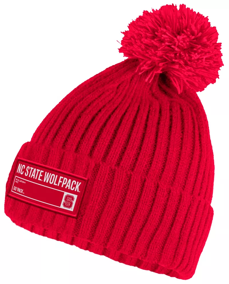 

Красная шапка в рубчик Adidas Adult NC State Wolfpack среднего размера