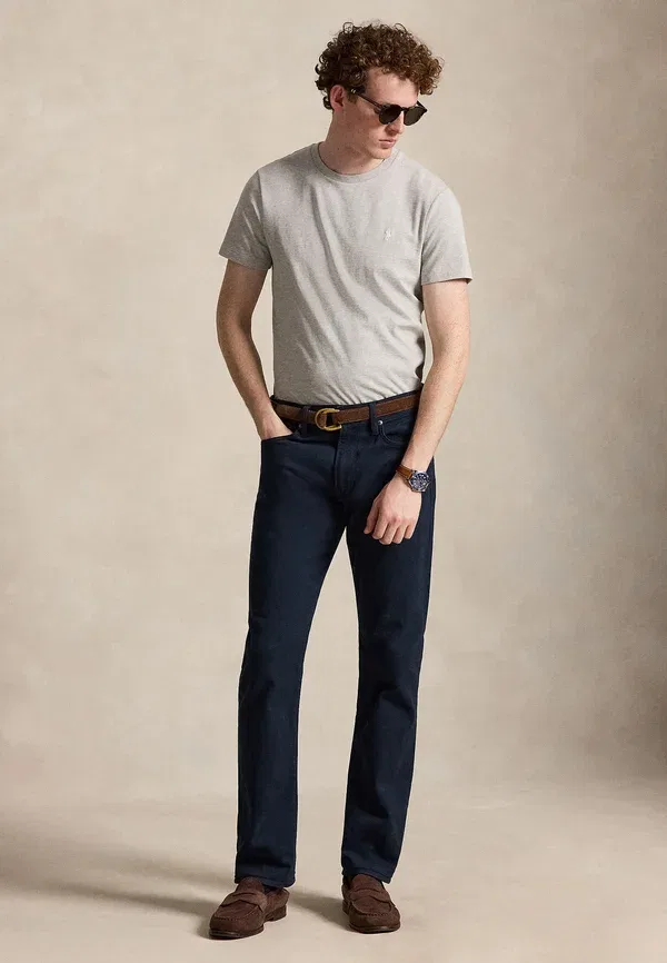Футболка Polo Ralph Lauren Custom Slim Fit Jersey Crewneck, цвет весенний хизер — фото 2