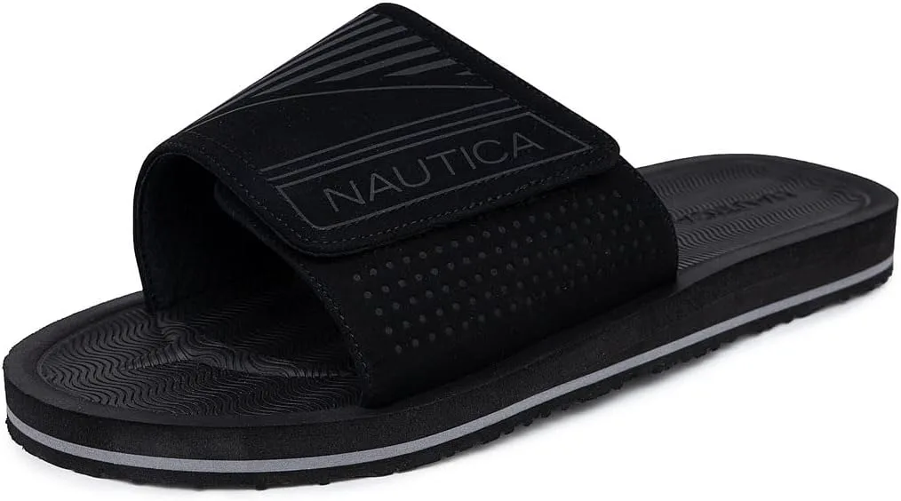 Nautica Men's Athletic Slide Сандалии, черный