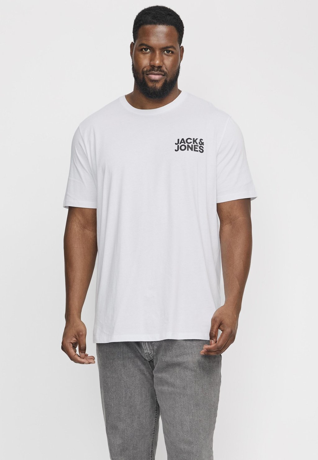 

Футболка с принтом JJECORP LOGO TEE O NECK Jack & Jones, белый