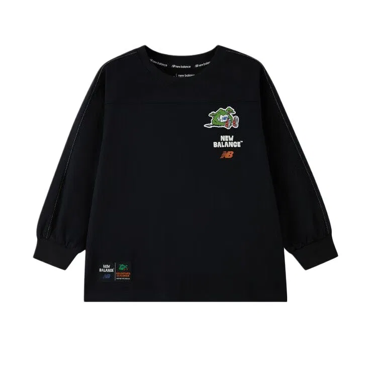 Детская футболка с круглым вырезом New Balance, Black