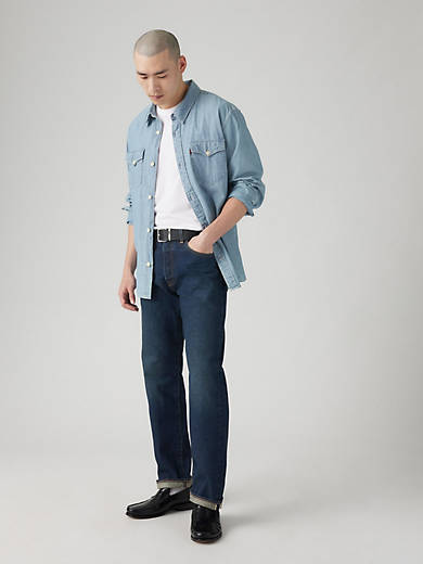 

501 '93 Прямые мужские джинсы Selvedge Levi's, цвет The Walls - Dark Wash