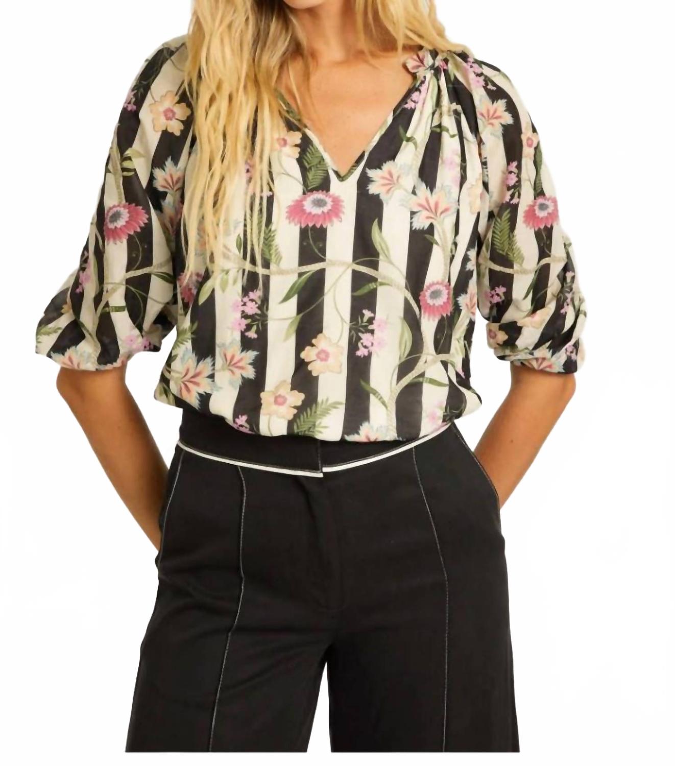 

Топ Zara в полоску с винным оттенком CABALLERO, Stripe Vine