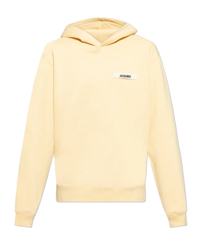 

Толстовка с капюшоном из грубой ткани Jacquemus, желтый