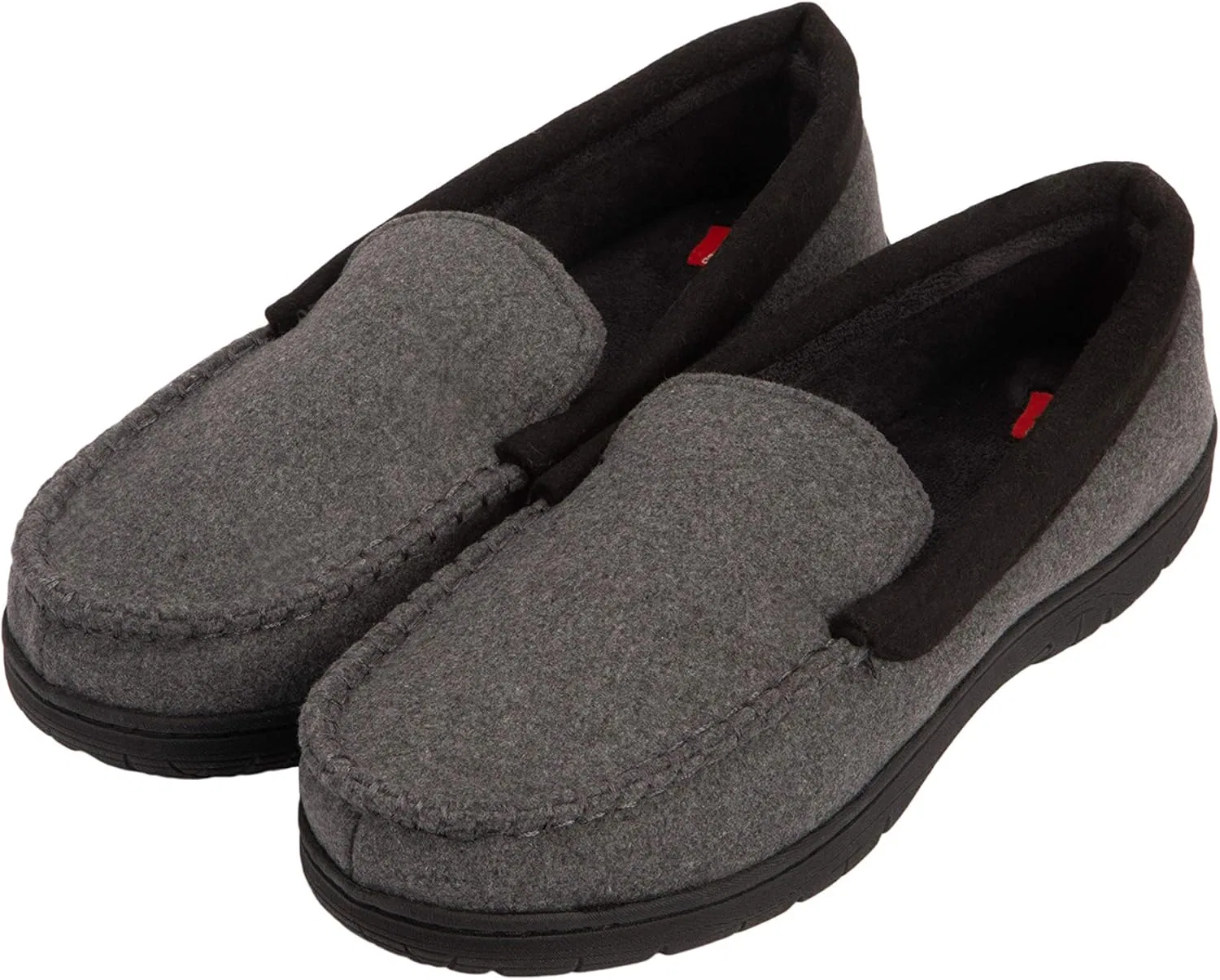 Тапочки мокасины Hanes, угольный