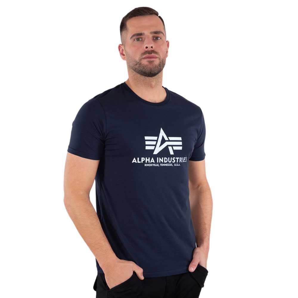 

Футболка Alpha Industries Basic Reflective Print, синий