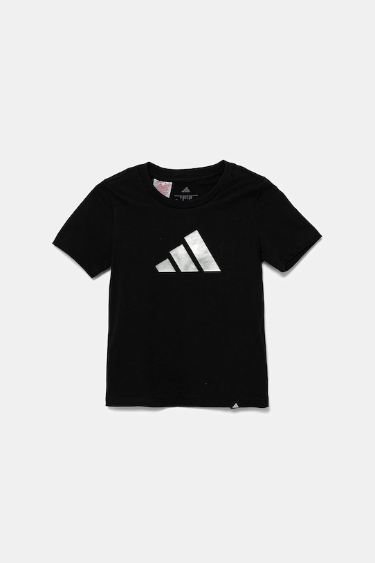 

Детская хлопковая футболка Adidas, черный