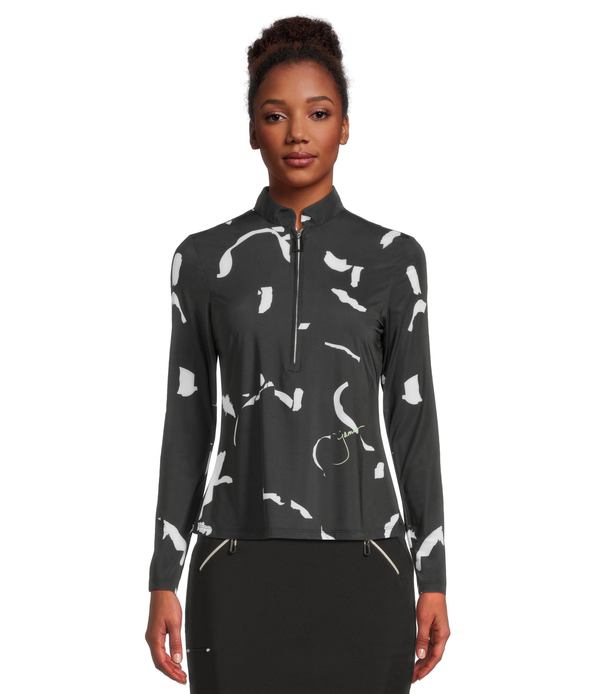 

Топ Jamie Sadock Sunsense Andalouse Print Long, черный