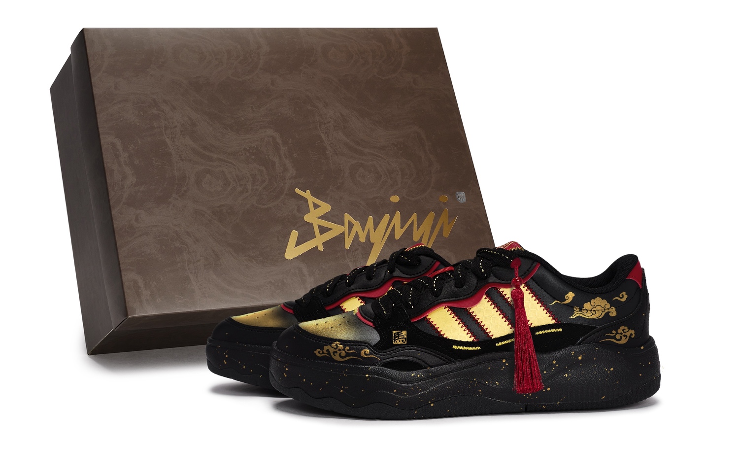 

Adidas Кроссовки для скейтбординга LITE SHUFFLE Unisex низкие Black/Red/Gold